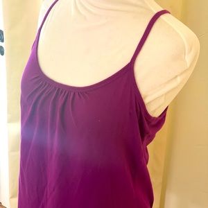 Purple cotton tank size M
